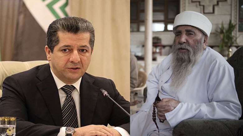 Civata Ruhanîya Êzdîyan pîrozbahî li Mesrûr Barzanî dike